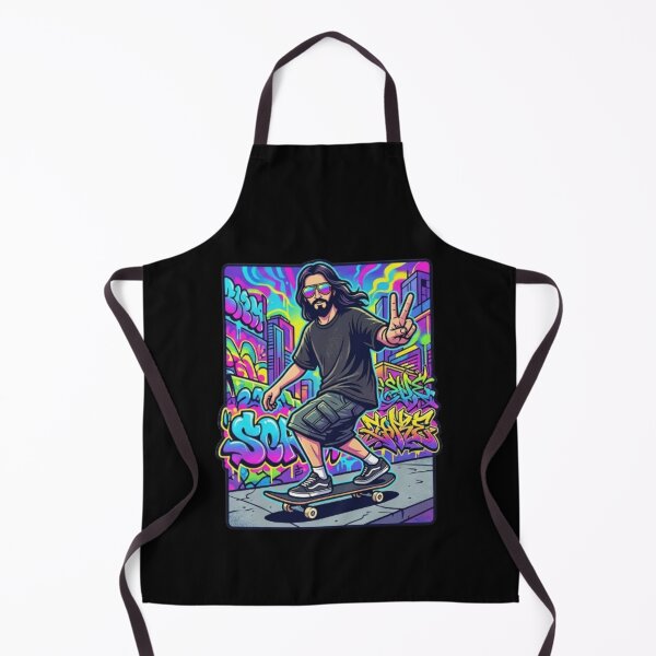 Item preview, Jesus Skateboarding - Funny Christian Skateboarding Humor Sarcastic Jesus Skating Longboard designed and sold by Sloyar.