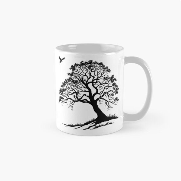Item preview, Ancient Oak & Soaring Hawk - Premium Dark Mode Graphic designed and sold by ArthousePromos.