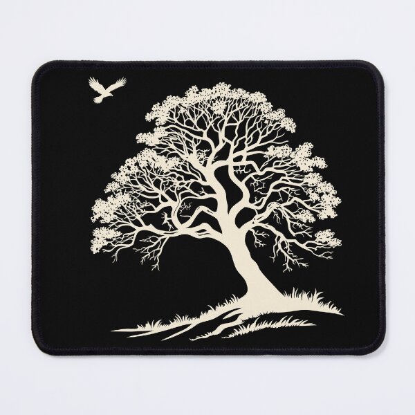 Item preview, Ancient Oak & Soaring Hawk - Premium Dark Mode Graphic designed and sold by ArthousePromos.