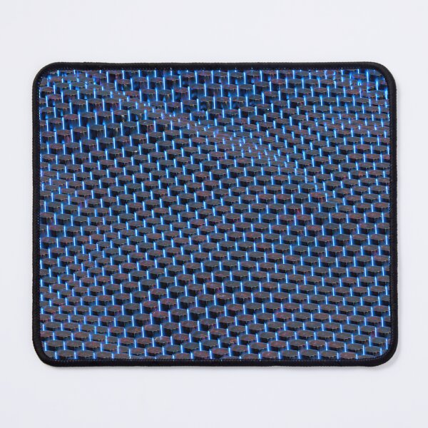Item preview, Black and Blue Hexagon Column Tech Wave Pattern designed and sold by Aimaniia666.