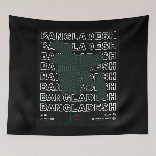 Item preview, Mapa mínimo de Bangladesh designed and sold by Atlas-Array.