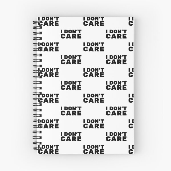 Item preview, I Don't Care – Bold Typography Statement  designed and sold by TheLordsofD.