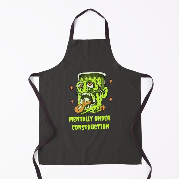 Item preview, Funny Frankenstein Mentally Under Construction Illustration designed and sold by beboplab.