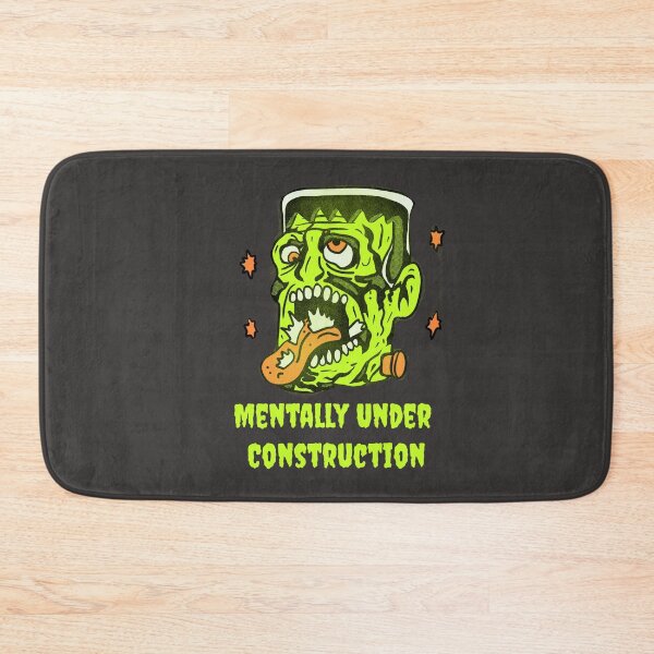 Item preview, Funny Frankenstein Mentally Under Construction Illustration designed and sold by beboplab.