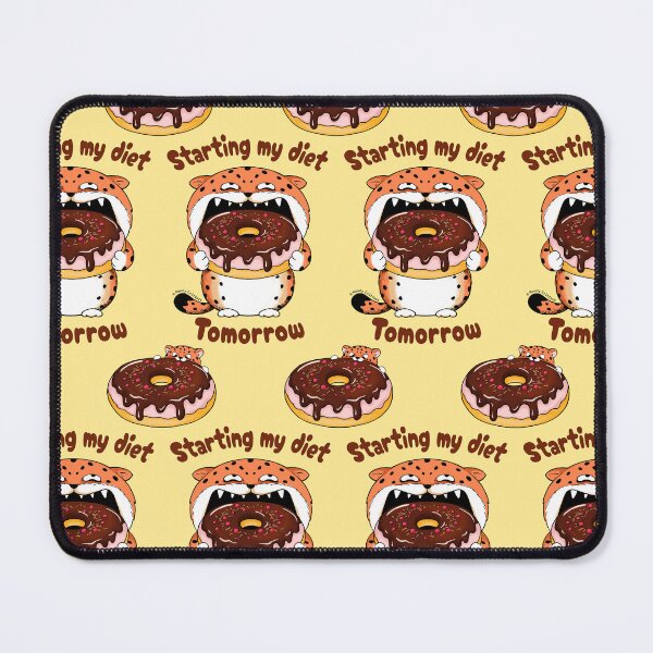 Item preview, Funny Diet Leopard with Donut designed and sold by Moody Critters.