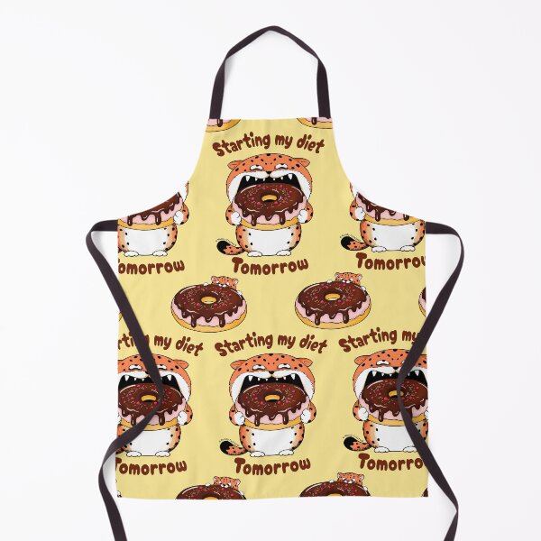 Item preview, Funny Diet Leopard with Donut designed and sold by Moody Critters.