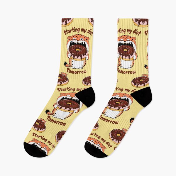 Item preview, Funny Diet Leopard with Donut designed and sold by Moody Critters.