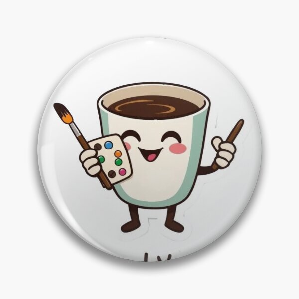Item preview, Espresso Yourself Funny Watercolor Artist Coffee Cup Pun Sticker designed and sold by surbhiArt.