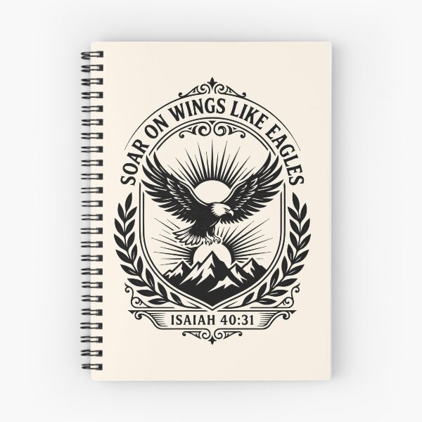 Item preview, Soar on Wings Like Eagles | Isaiah 40:31 Christian Crest designed and sold by stylishdzign.