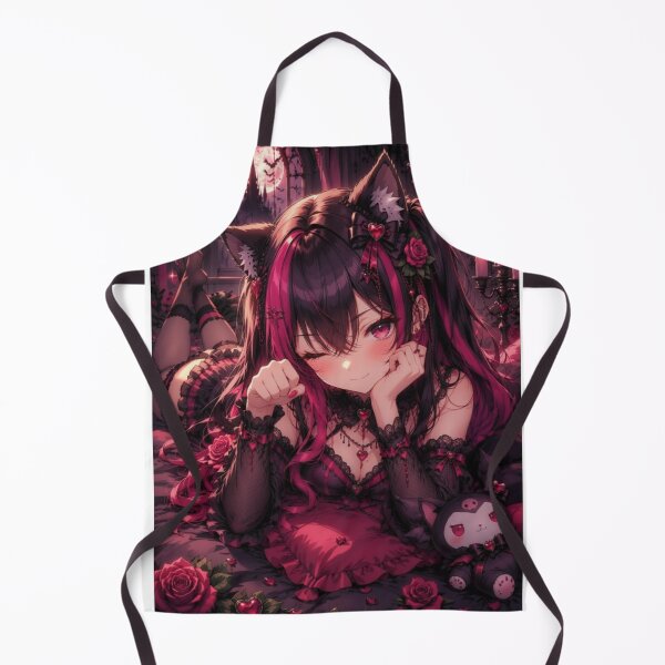Item preview, Meow Come Closer – Dark Rose Neko Girl Gothic Aesthetic designed and sold by Revyra Design .