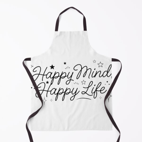 Artikelvorschau, Happy Mind Happy Life Retro Wavy Groovy Typography entworfen und verkauft von smartlogo_factory.