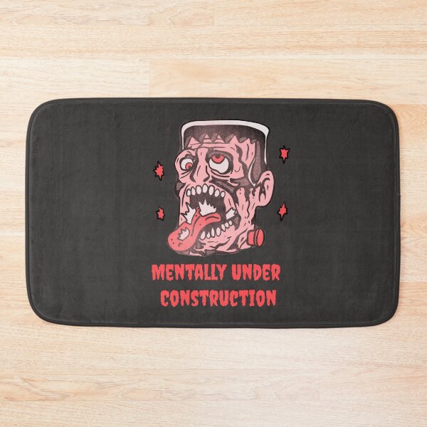 Item preview, Funny Frankenstein Mentally Under Construction Illustration designed and sold by beboplab.