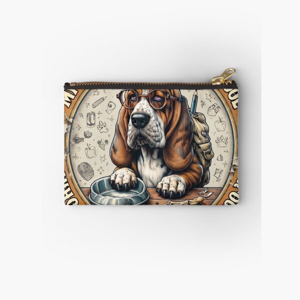 Item preview, Basset Hound Back to School Funny Dog Mom Gift designed and sold by PawsRetroStudio.