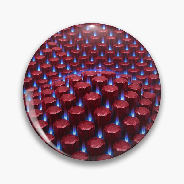 Item preview, Red and Blue Hexagon Column Tech Wave Pattern designed and sold by Aimaniia666.