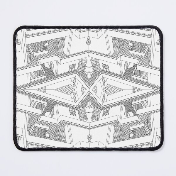 Item preview, Bofill Blue Architecture Geometric Op Art Symmetry Print designed and sold by Alejandro Stein.