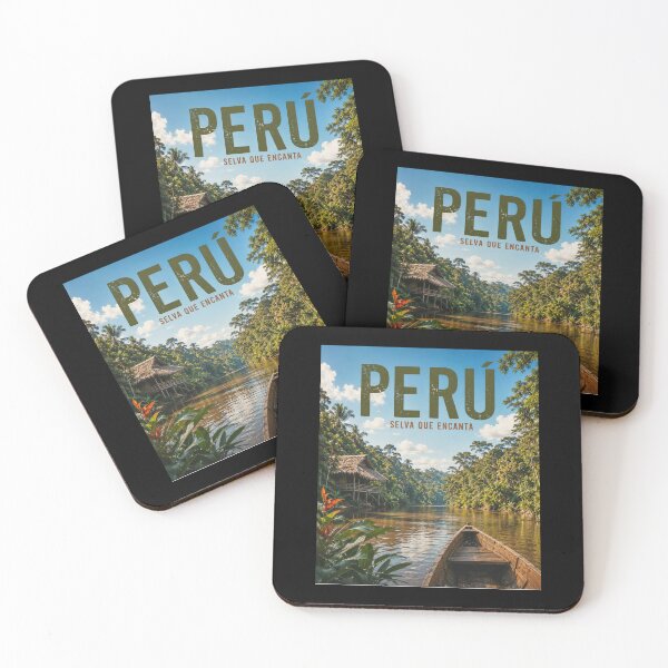 Item preview, Peru Amazon Rainforest travel poster  designed and sold by Tienda-Vane.