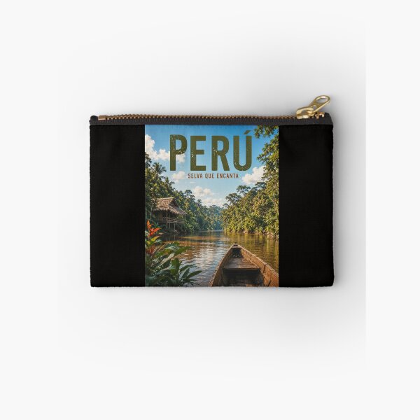 Item preview, Peru Amazon Rainforest travel poster  designed and sold by Tienda-Vane.