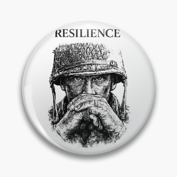 Item preview, RESILIENCE – VINTAGE MILITARY-INSPIRED BLACK AND WHITE AMERICAN SOLDIER DESIGN designed and sold by MMRE.