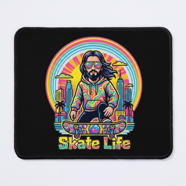 Item preview, Jesus Skateboarding - Funny Christian Skateboarding Humor Sarcastic Jesus Skating Longboard designed and sold by Sloyar.
