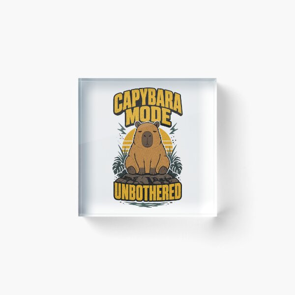 Item preview, Capybara Mode Unbothered Funny Chill Capybara designed and sold by Fragy72.