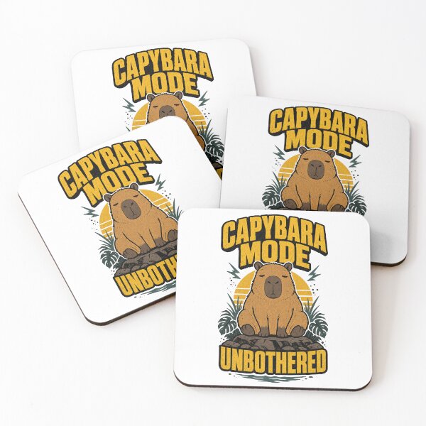 Item preview, Capybara Mode Unbothered Funny Chill Capybara designed and sold by Fragy72.