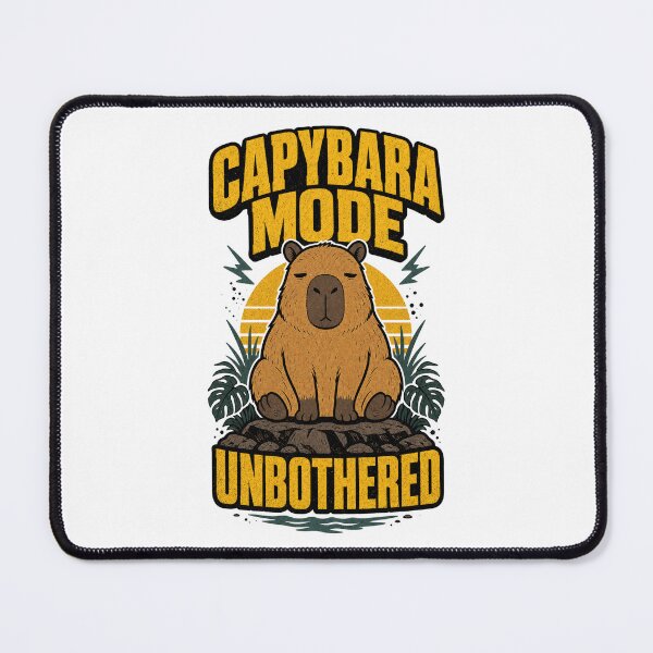Item preview, Capybara Mode Unbothered Funny Chill Capybara designed and sold by Fragy72.