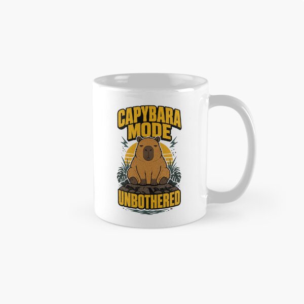 Item preview, Capybara Mode Unbothered Funny Chill Capybara designed and sold by Fragy72.