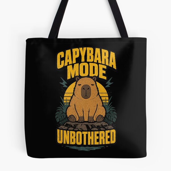 Item preview, Capybara Mode Unbothered Funny Chill Capybara designed and sold by Fragy72.