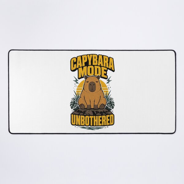 Item preview, Capybara Mode Unbothered Funny Chill Capybara designed and sold by Fragy72.