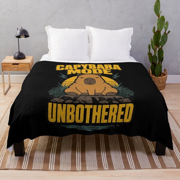 Item preview, Capybara Mode Unbothered Funny Chill Capybara designed and sold by Fragy72.
