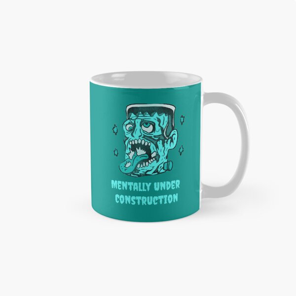Item preview, Funny Frankenstein Mentally Under Construction Illustration designed and sold by beboplab.