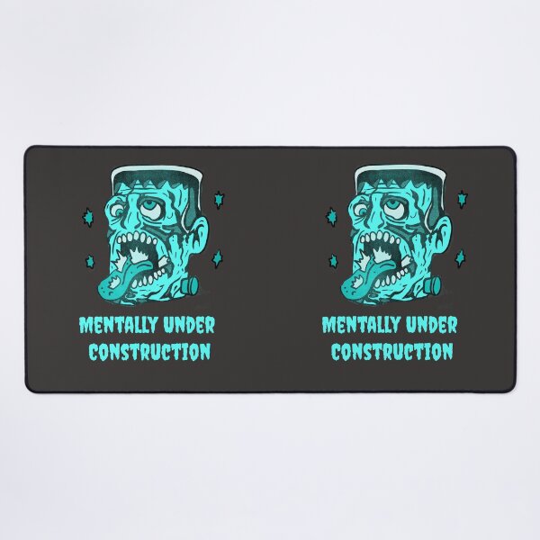 Item preview, Funny Frankenstein Mentally Under Construction Illustration designed and sold by beboplab.