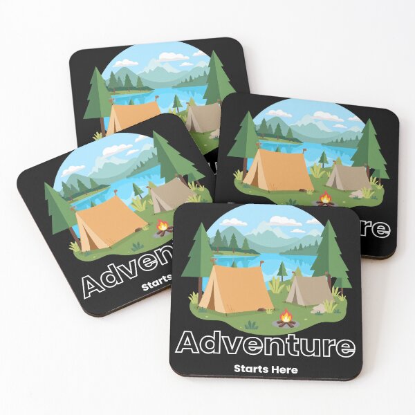 Item preview, Adventure starts here travel typography  designed and sold by Krishnacre8.