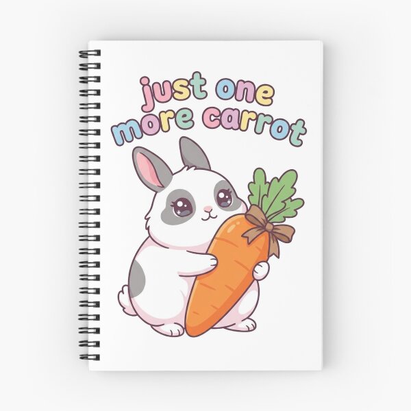 Item preview, Just One More Carrot Cute Bunny PNG | Funny Rabbit Cartoon  designed and sold by morning sun.