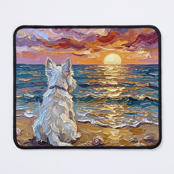 Item preview, Summer Sunset - White Scotty designed and sold by AjaTrier.