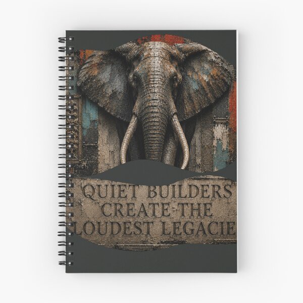 Item preview, Deep Work Engineer Geometric Elephant Stone Relief Home Office Wall Art Poster designed and sold by SavannaStrikes.