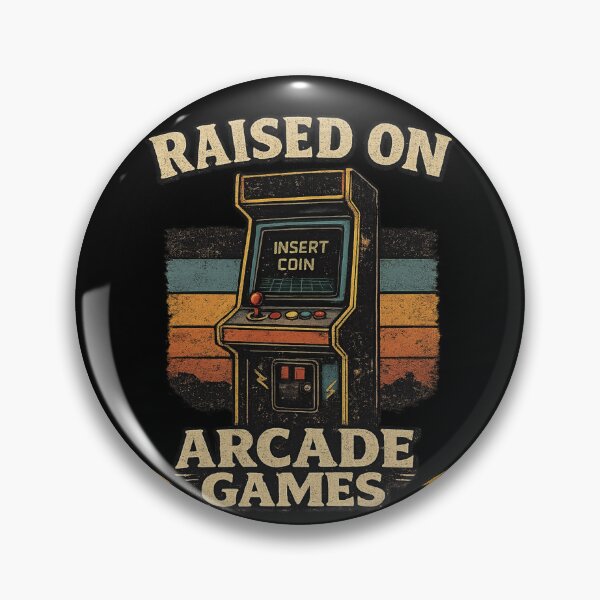 Item preview,  Raised on Arcade Games | Retro Nostalgia Gifts for Old School Lovers designed and sold by BrokenLabel.