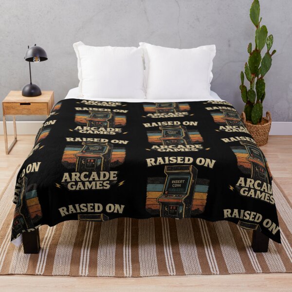 Item preview, Raised on Arcade Games | Retro Nostalgia Gifts for Old School Lovers designed and sold by BrokenLabel.