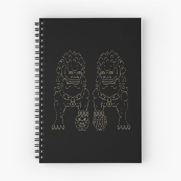 Item preview, ASCII chinese guardian lions — High Quality Ascii Art designed and sold by Patrick Louis.