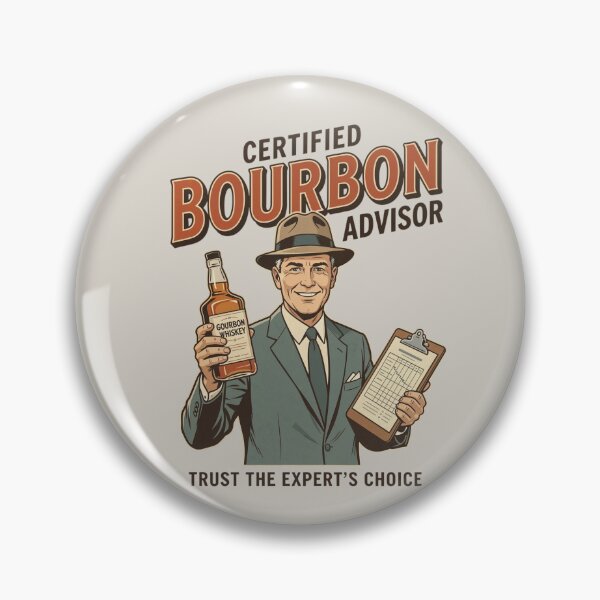 Item preview, Certified Bourbon Advisor | Bourbon Lover Gift | Mid-Century Illustration Shirt designed and sold by Anastasiia Yurevych.