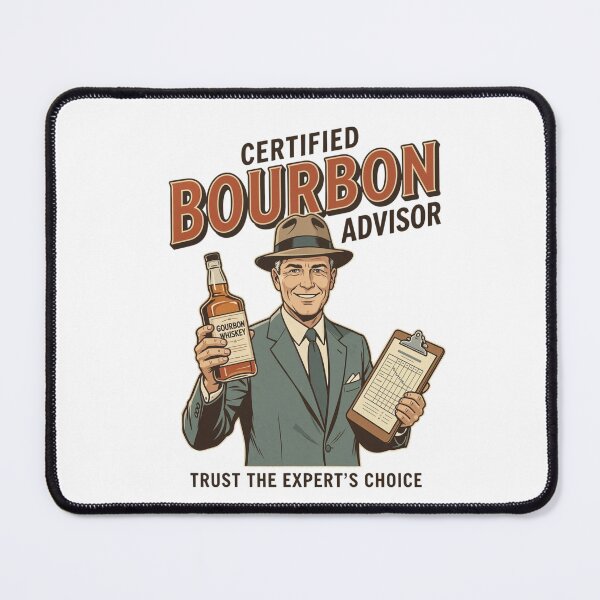 Item preview, Certified Bourbon Advisor | Bourbon Lover Gift | Mid-Century Illustration Shirt designed and sold by Anastasiia Yurevych.