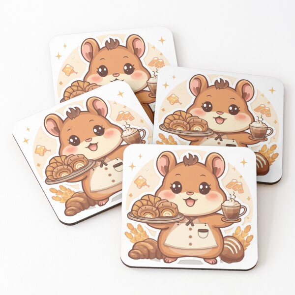 Item preview, Cute Bakery Hamster Barista | Cozy Morning Coffee Sticker designed and sold by Stylestickers55.