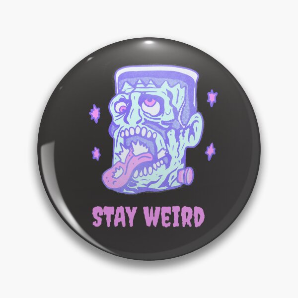 Item preview, Funny Frankenstein Stay Weird Classic Horror Illustration designed and sold by beboplab.