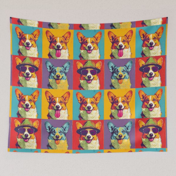 Item preview, Funny Corgi Lover Vintage Corgi Mom Dad Pop Art designed and sold by SecretDicer.