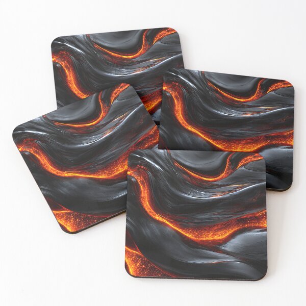 Item preview, Volcanic Molten Lava Liquid Wave Abstract Pattern designed and sold by Aimaniia666.