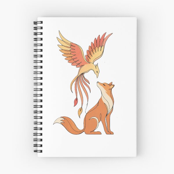 Item preview, Phoenix & Fox Minimalist Line Art  designed and sold by Mido-artister.