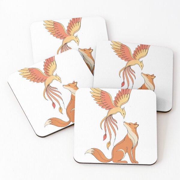 Item preview, Phoenix & Fox Minimalist Line Art  designed and sold by Mido-artister.