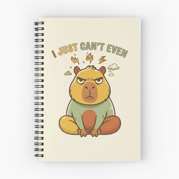 Item preview, Grumpy Capybara "I Just Can't Even" Tired Mood designed and sold by dreephic22.