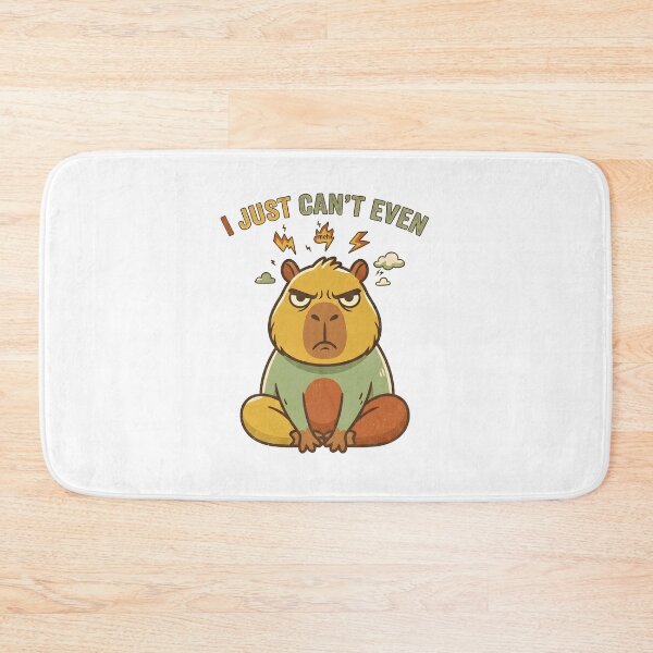 Item preview, Grumpy Capybara "I Just Can't Even" Tired Mood designed and sold by dreephic22.