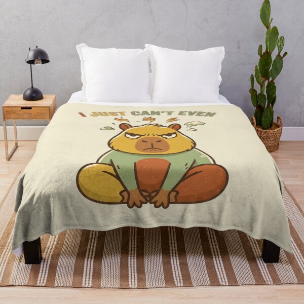 Item preview, Grumpy Capybara "I Just Can't Even" Tired Mood designed and sold by dreephic22.